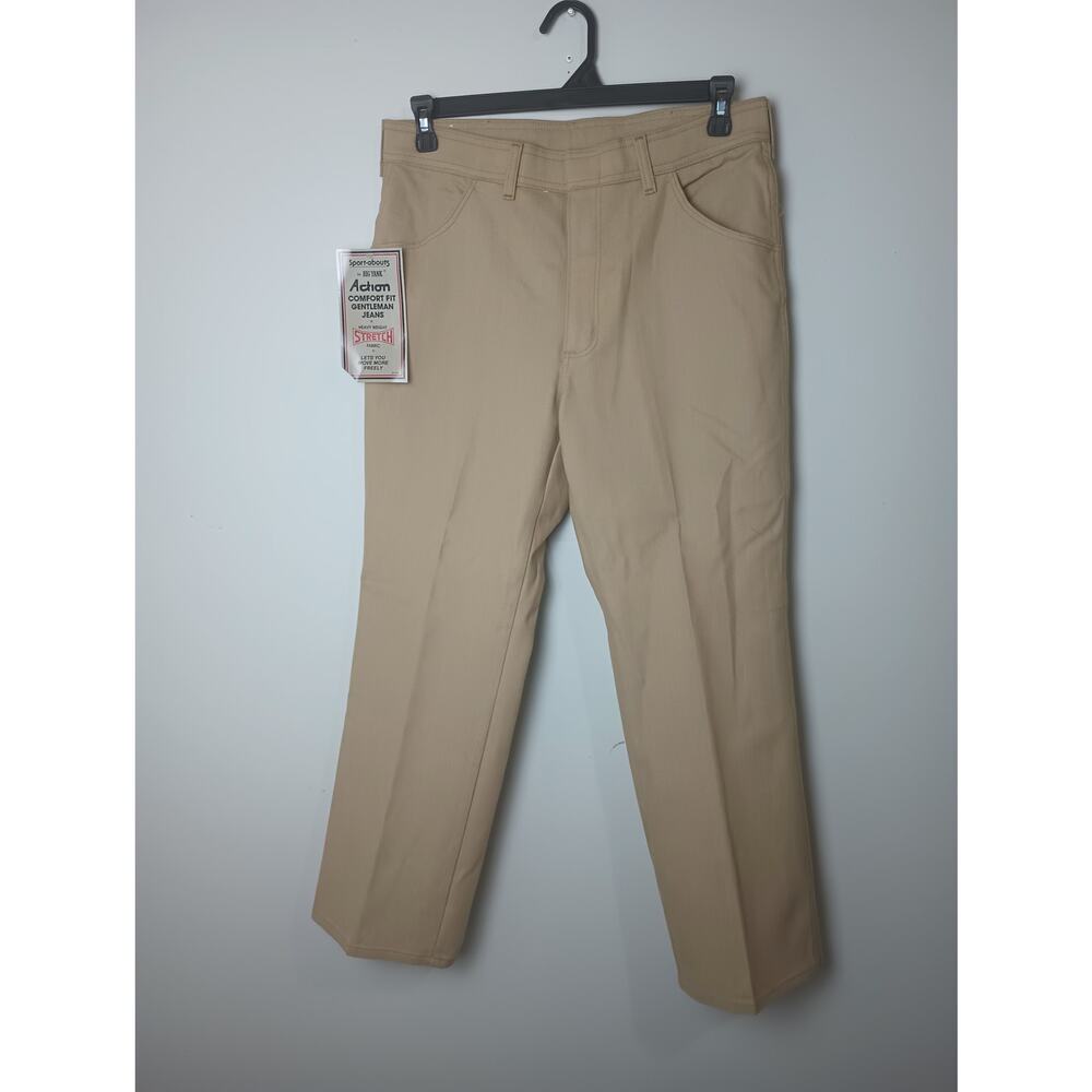 Vintage Sport Abouts‎ Big Yank Mens 36x30 Comfort Fit Tan Jeans Denim NWT